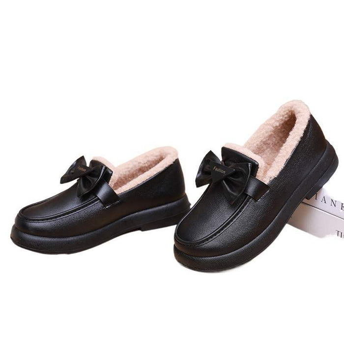 Waterproof Non-slip Warm And Fleece-lined Cotton Shoes