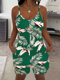 Casual All-Over Floral Print Jumpsuit