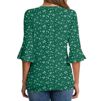 Trendy Ruffle Chiffon Blouses