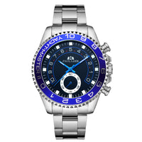 Automatic Mechanical Luminous Room Gold Steel Belt