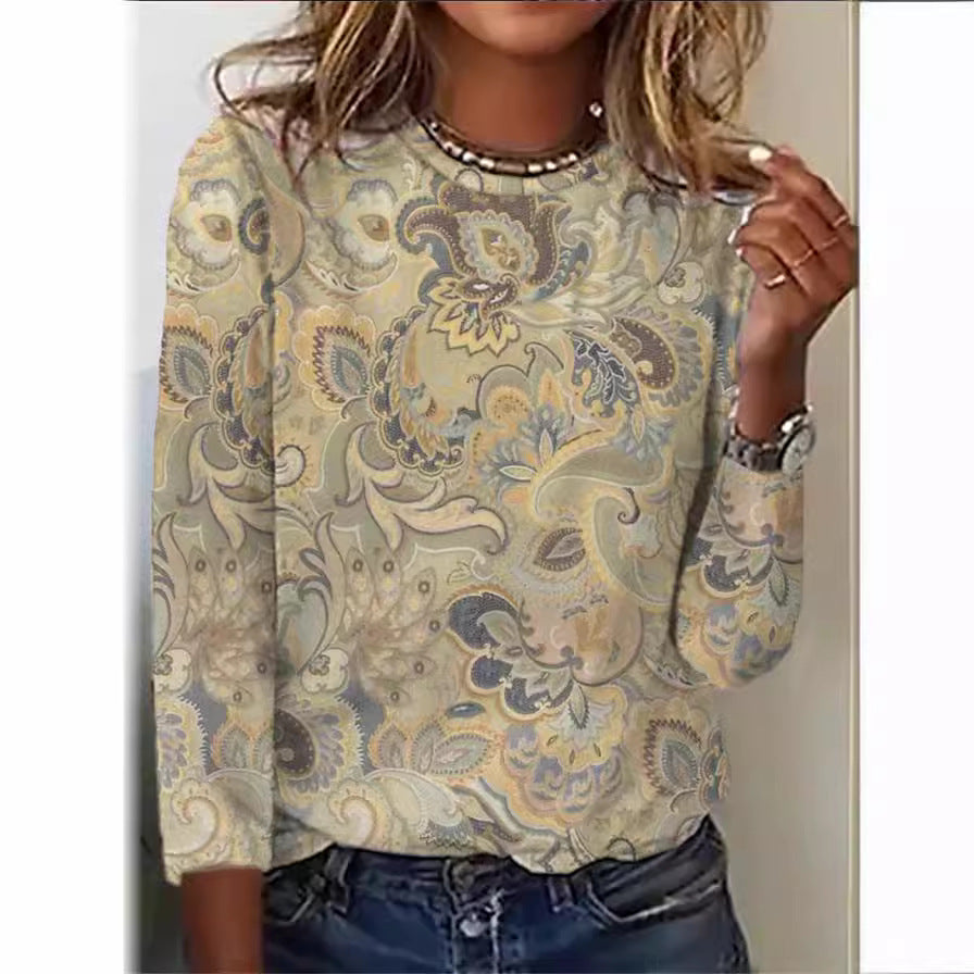 Comfortable Casual Crew-neck T-shirt