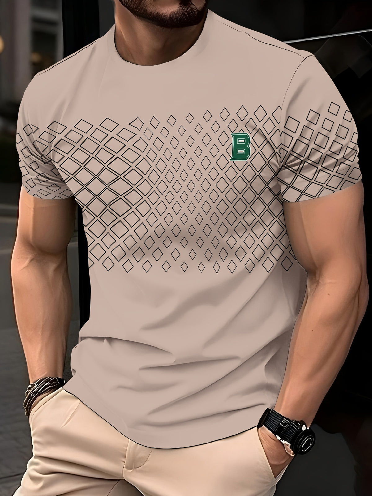 Casual Minimalist 3D Short Sleeve