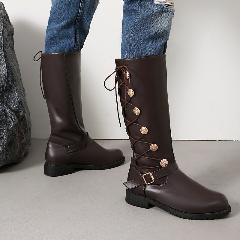 High-top Leather Boots