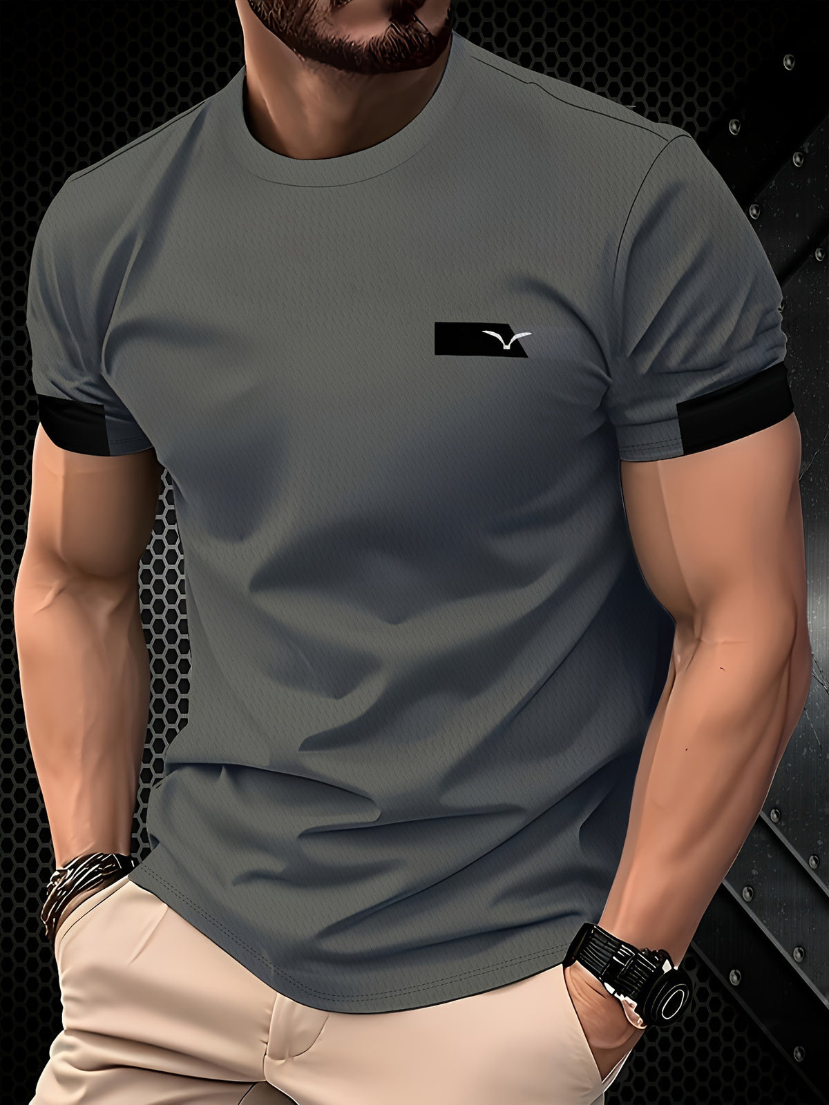 Casual Minimalist 3D Short Sleeve