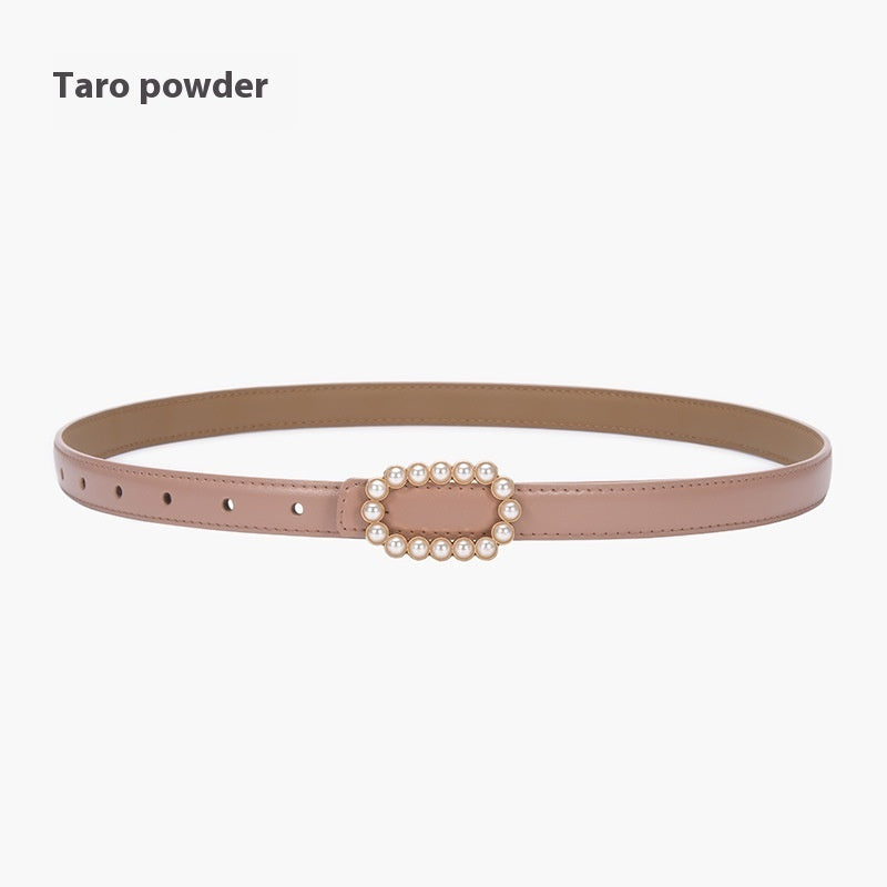 Genuine Leather Black Fashion Belt