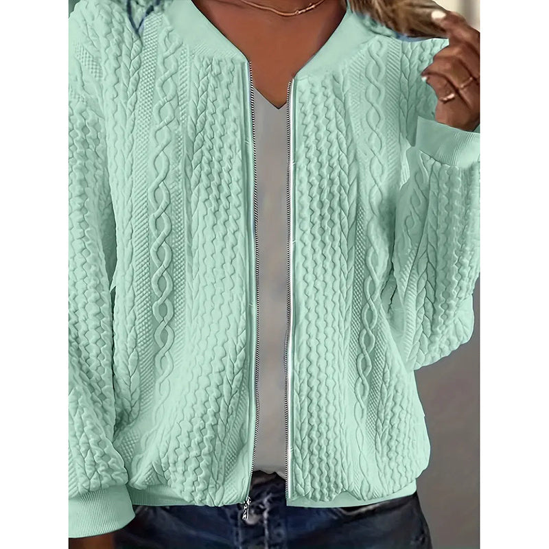 Jacquard Bomber Jacket