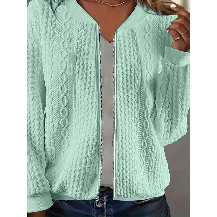 Jacquard Bomber Jacket