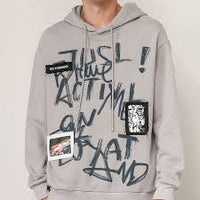 Men's Oversized Graffiti Streetwear Hoodie