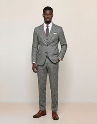 Herringbone Single-breasted Slim Sui