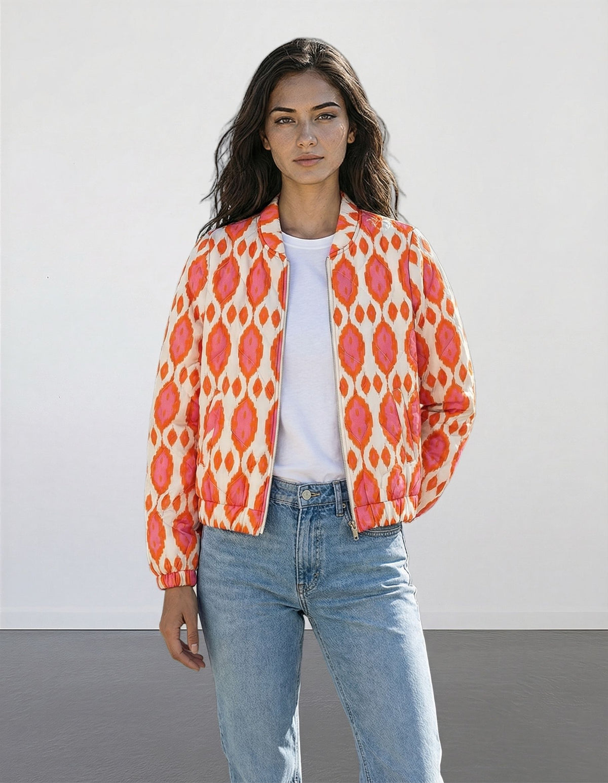 Fashion Leopard-Print Cardigan Coat