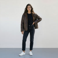 Cozy Casual Double-Sided Leather-and-Fur Coat