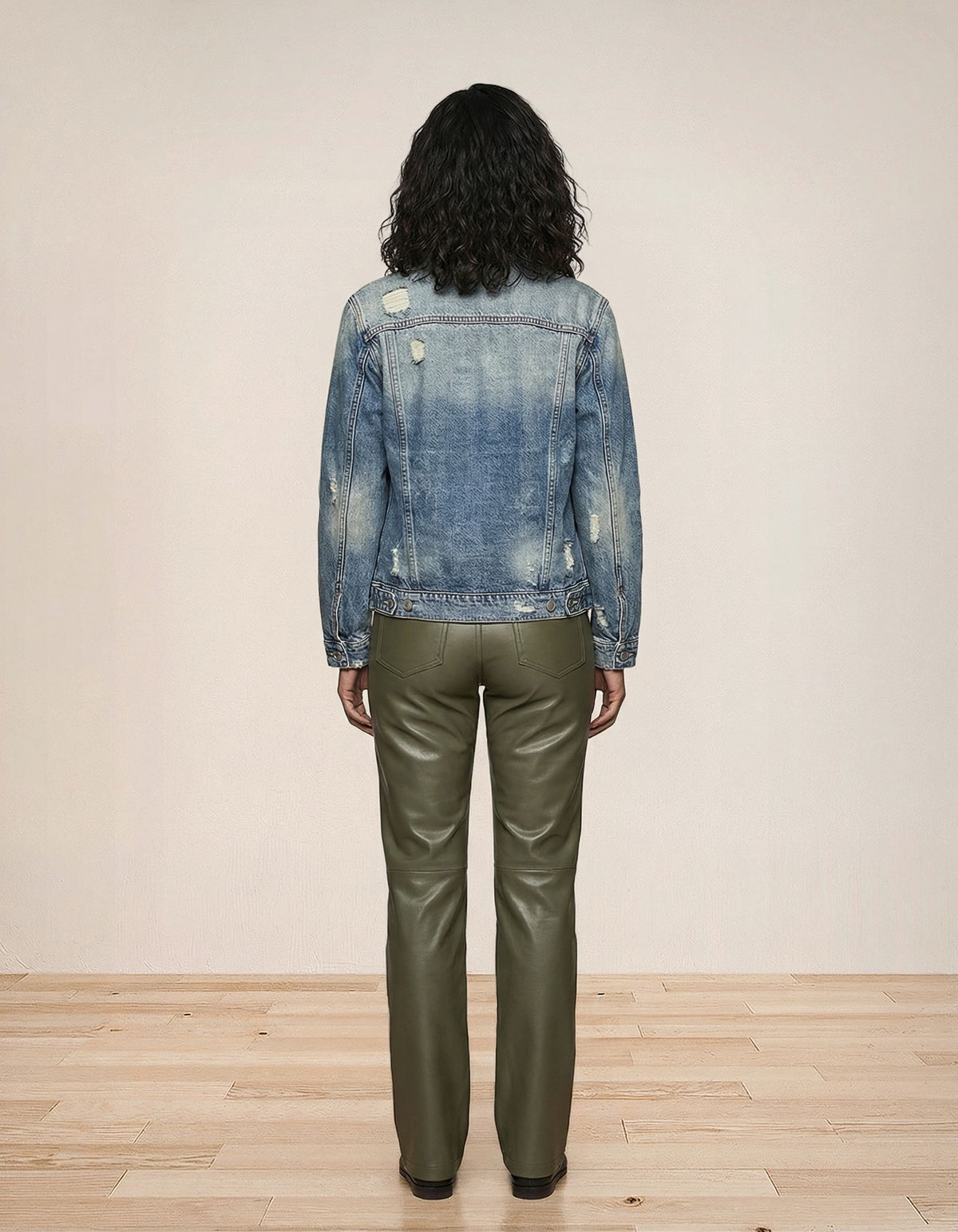 Irregular Single-pocket Denim Jacket