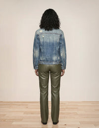 Irregular Single-pocket Denim Jacket