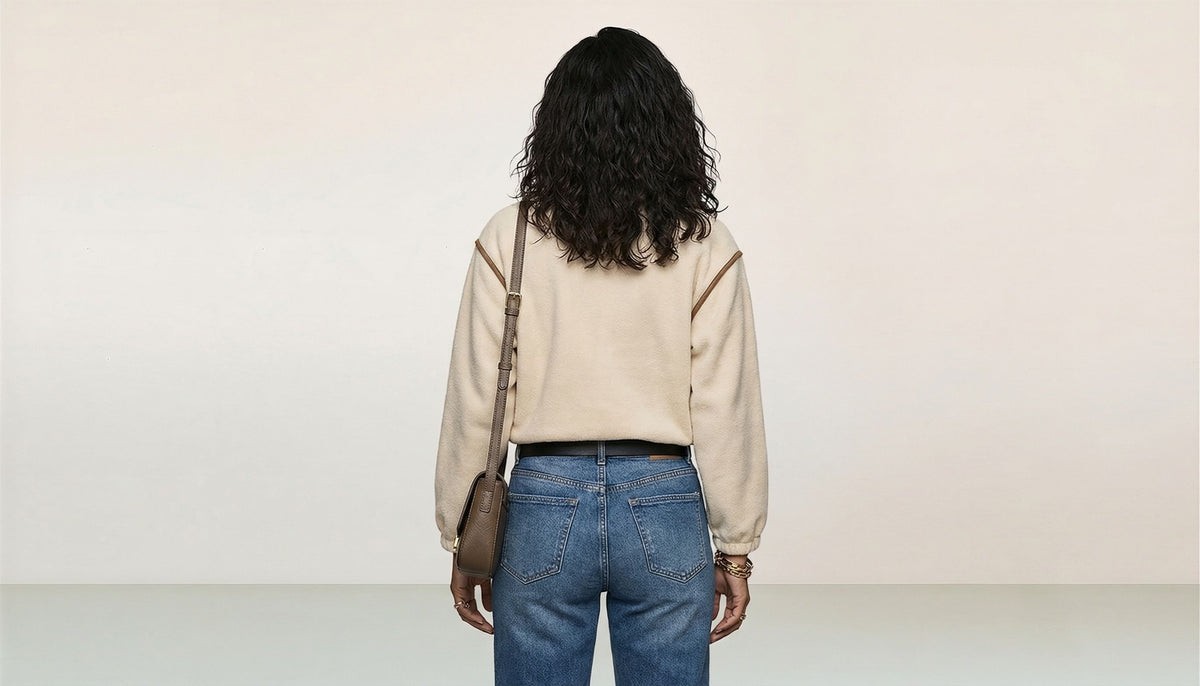 Contrast-Trim Cardigan Jacket
