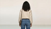 Contrast-Trim Cardigan Jacket