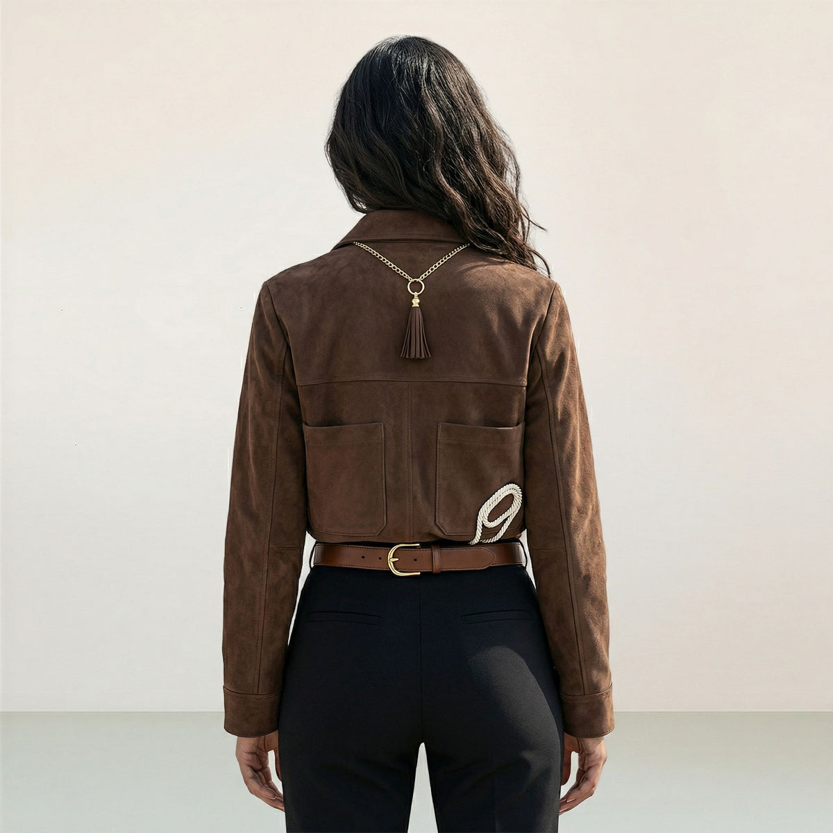 Faux Suede Short Jacket