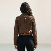 Faux Suede Short Jacket