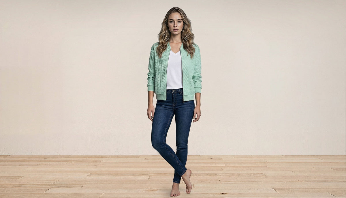 Jacquard Bomber Jacket
