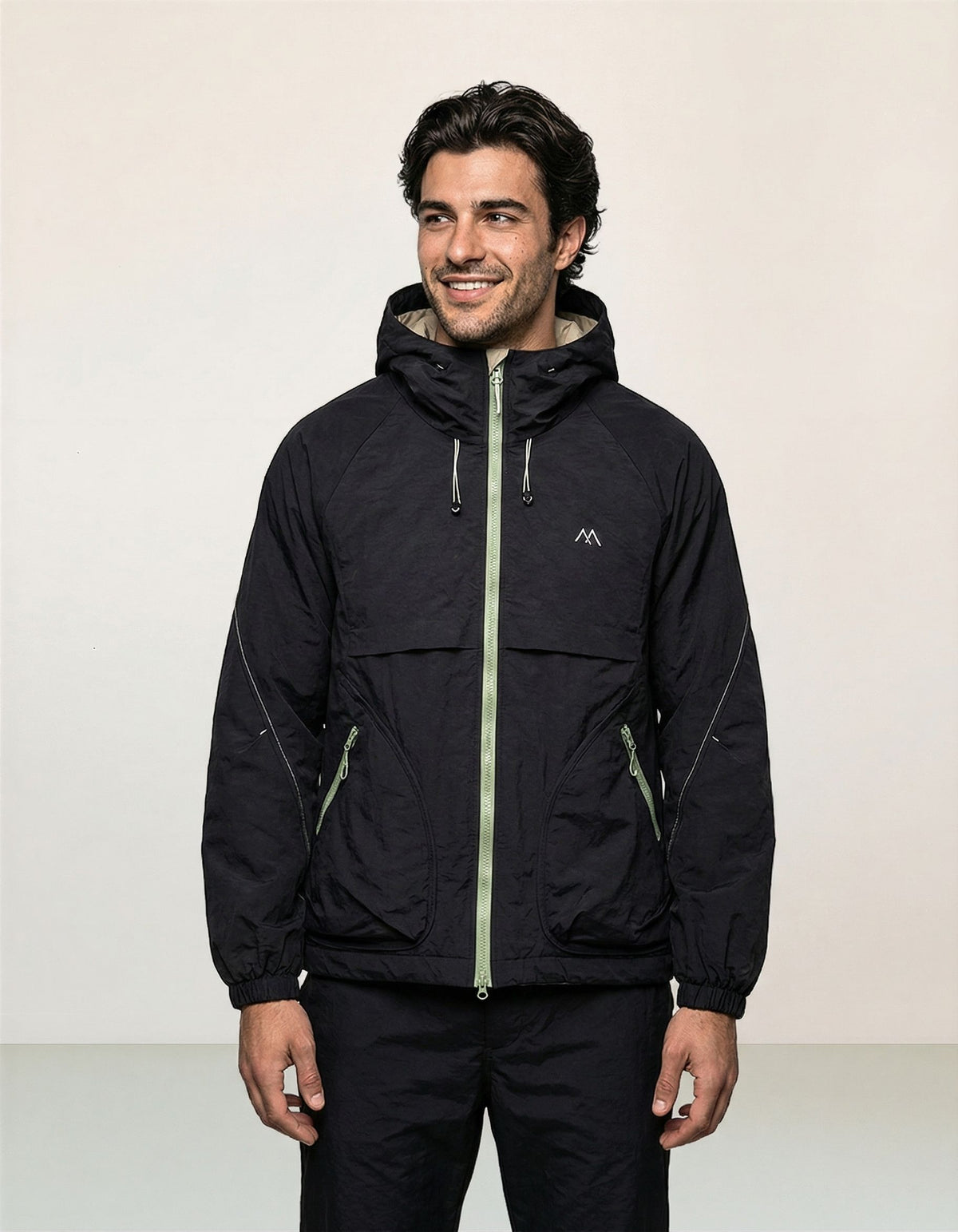 Mountain-style Quilted Hooded Jacket