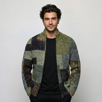 Casual 3D-printed Zip-up Jacket