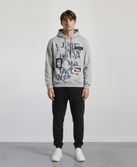 Men's Oversized Graffiti Streetwear Hoodie