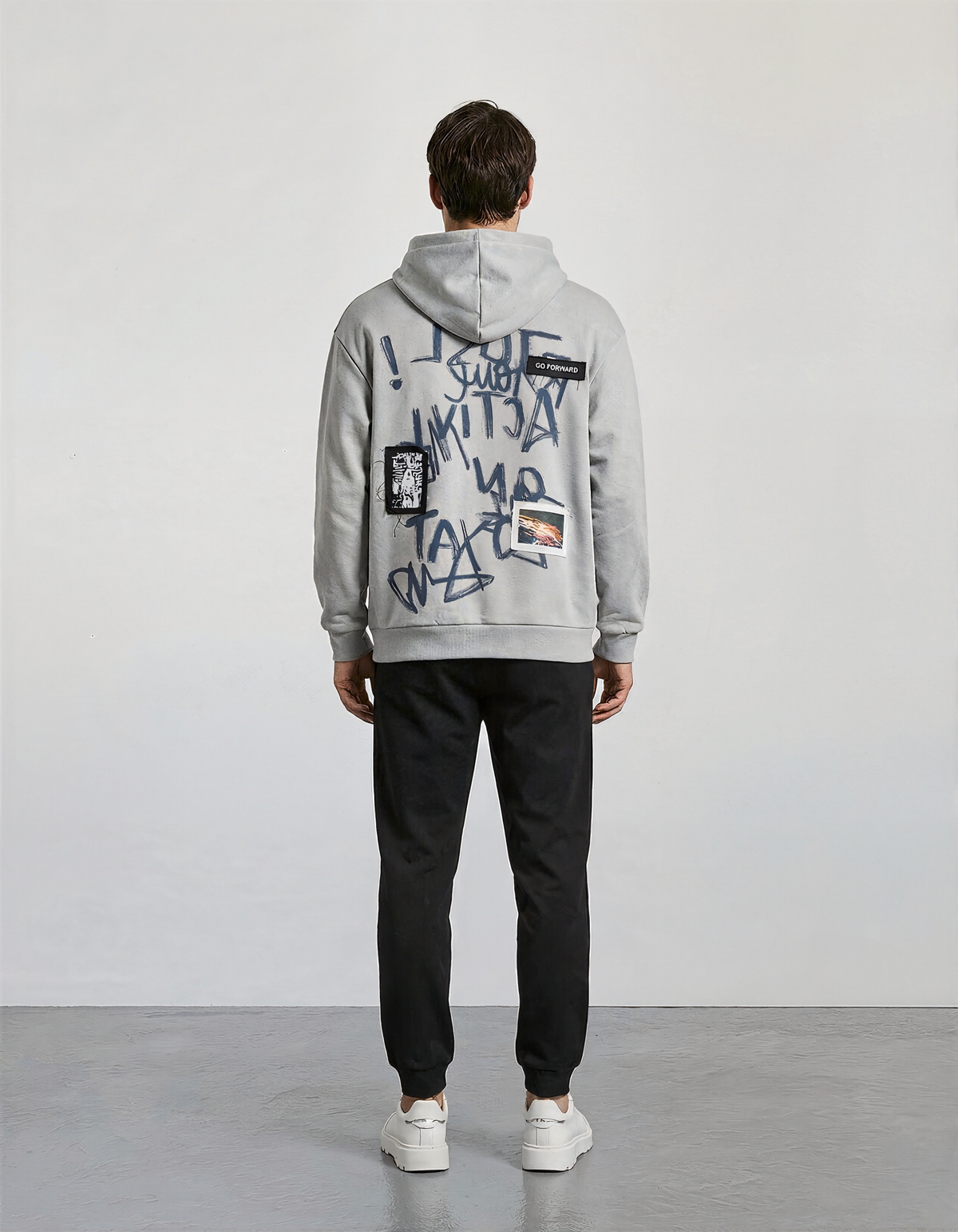 Men's Oversized Graffiti Streetwear Hoodie