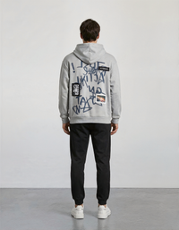 Men's Oversized Graffiti Streetwear Hoodie