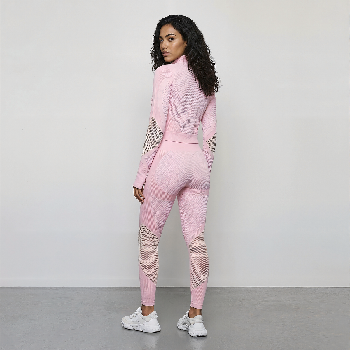 Long-Sleeve Seamless Fitness Set