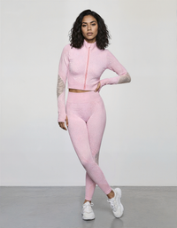 Long-Sleeve Seamless Fitness Set