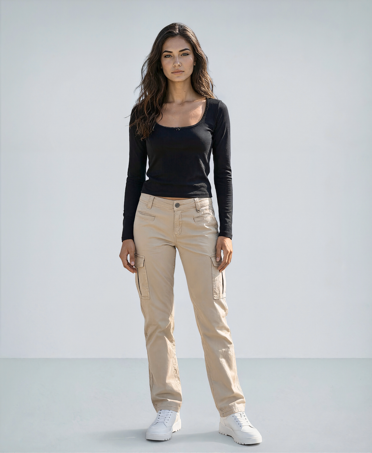 Floral Lace Solid Color Top