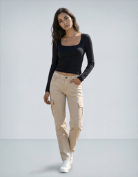 Floral Lace Solid Color Top