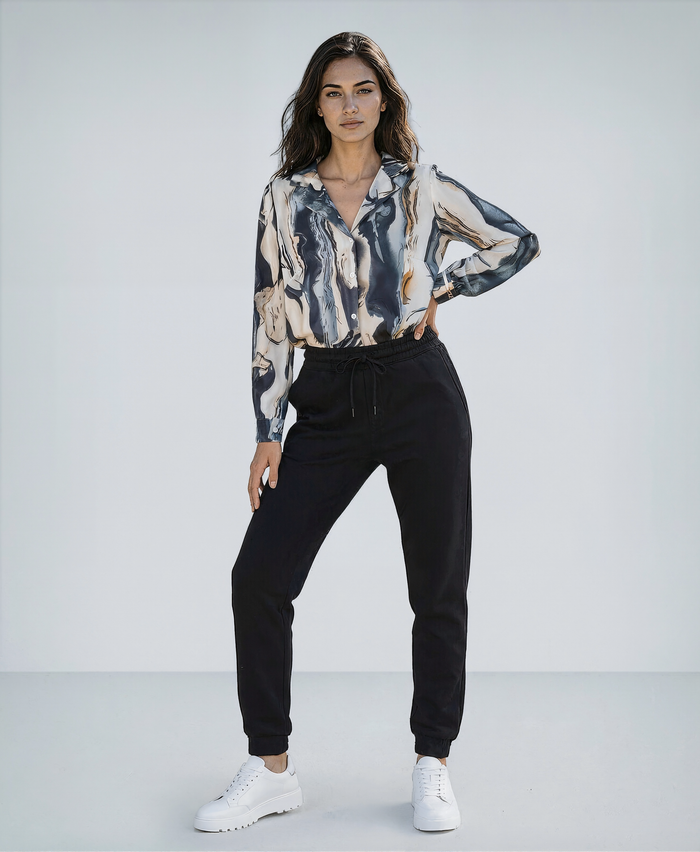 Fashion Button Down Shirts V Neck Long Sleeve