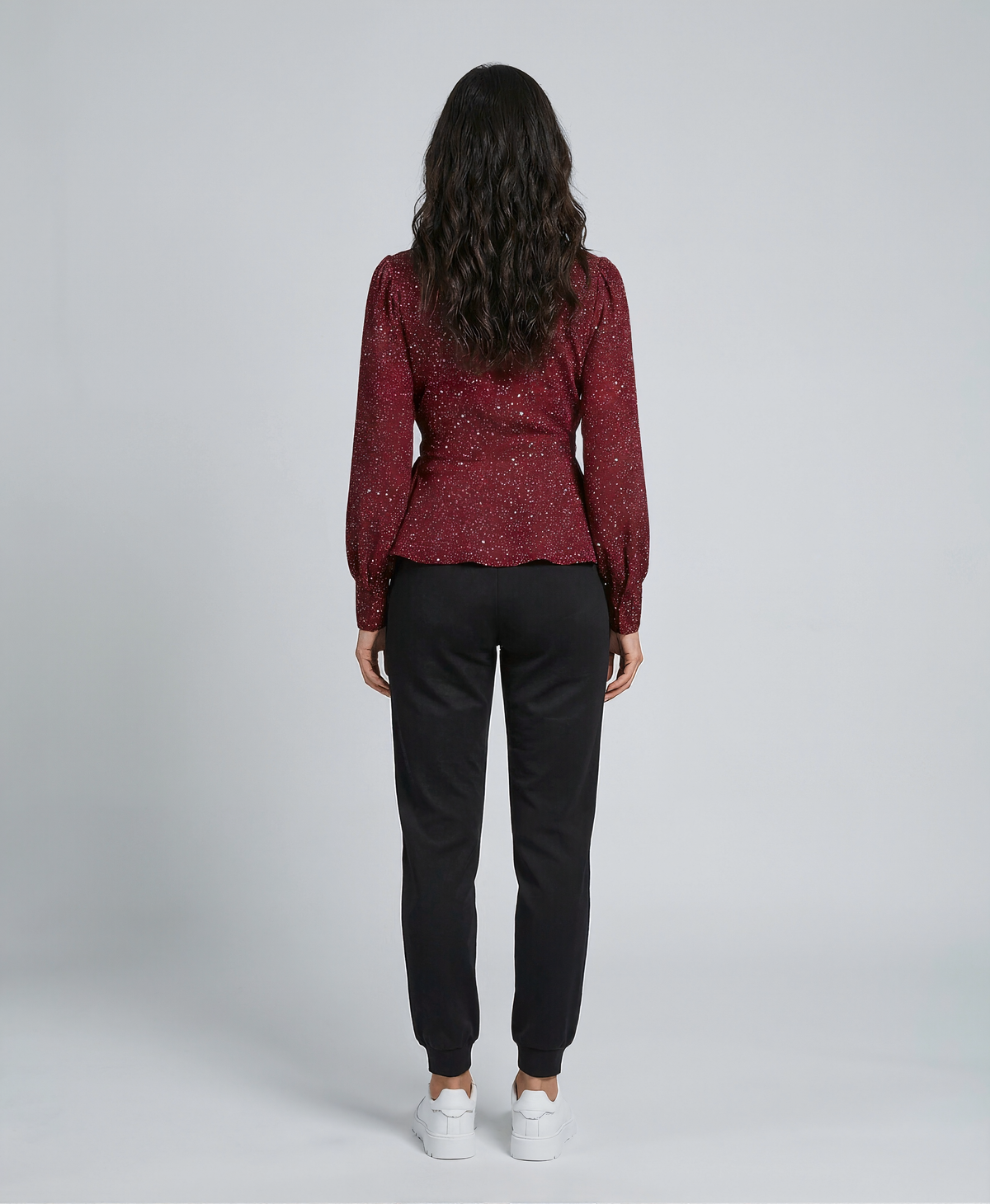 Sparkly Tops Shiny Long Sleeve