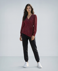 Sparkly Tops Shiny Long Sleeve