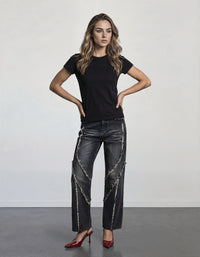 Retro Fit Jeans - High-Waist Denim