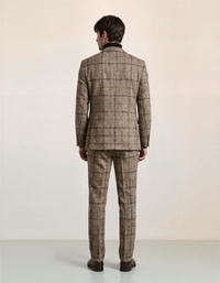 Thick Slim Fit Plaid Suits