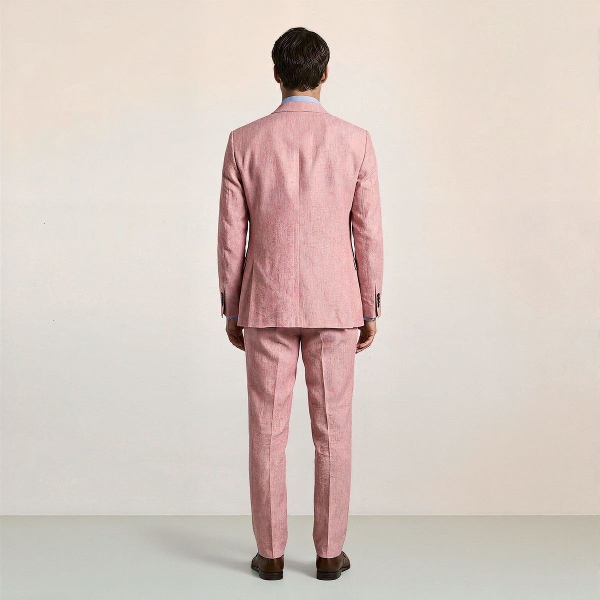 European And American Pink Business Casual Suit Three-piece Suit Men