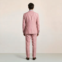 European And American Pink Business Casual Suit Three-piece Suit Men