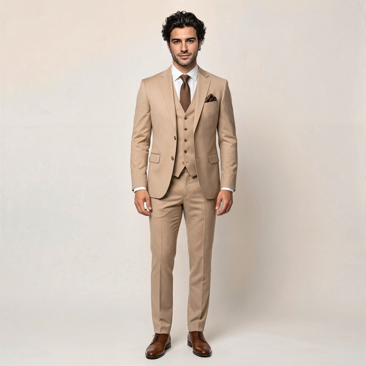 Three-piece Slim-fit Dovetail Groom Dress