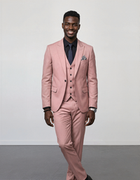 Business Formal Striped Three-piece Suit